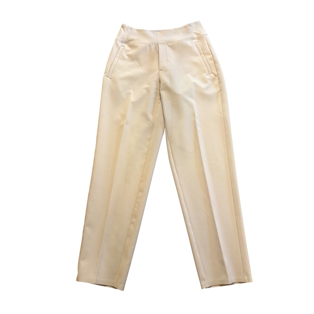 Athleta Endless High Rise Pants Women's Size 2 Beige Stone Straight Leg Stretch